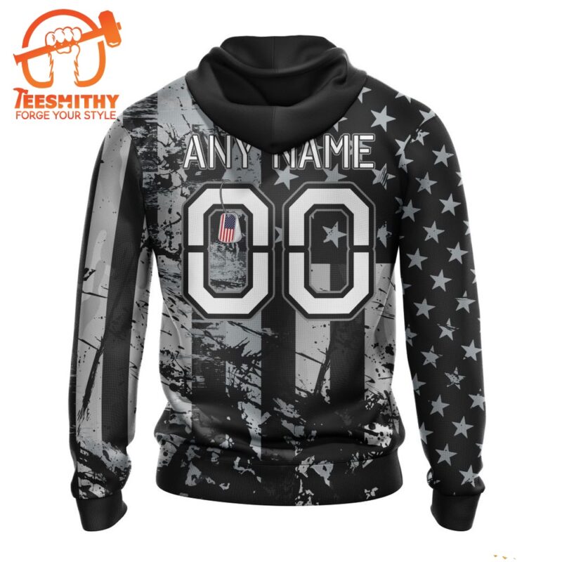 NFL Las Vegas Raiders Special Classic Grunge American Flag Hoodie 2