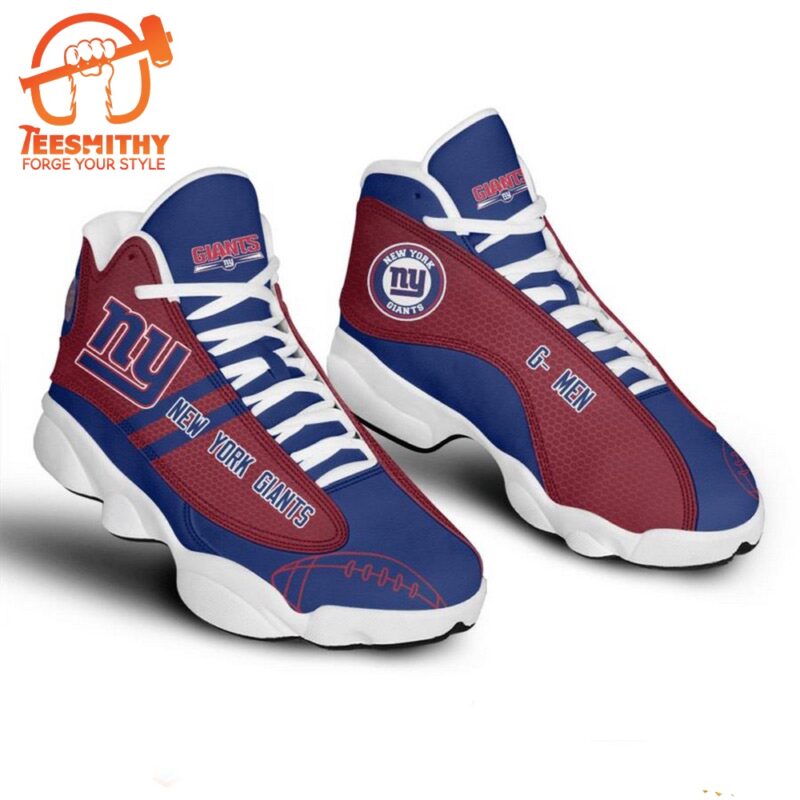 NFL New York Giants Football Logo Team Air Jordan 13 Shoes