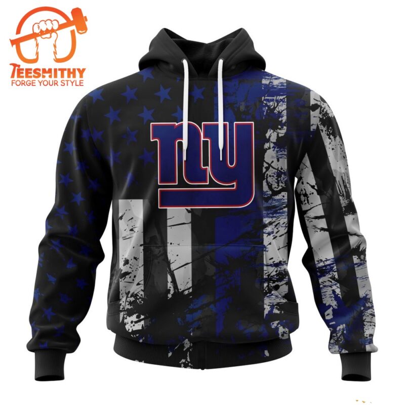 NFL New York Giants Special Classic Grunge American Flag Hoodie 1
