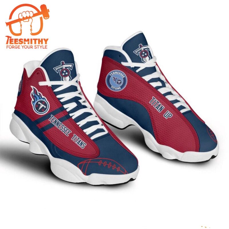 NFL Tennessee Titans Logo Print Air Jordan 13 Shoes