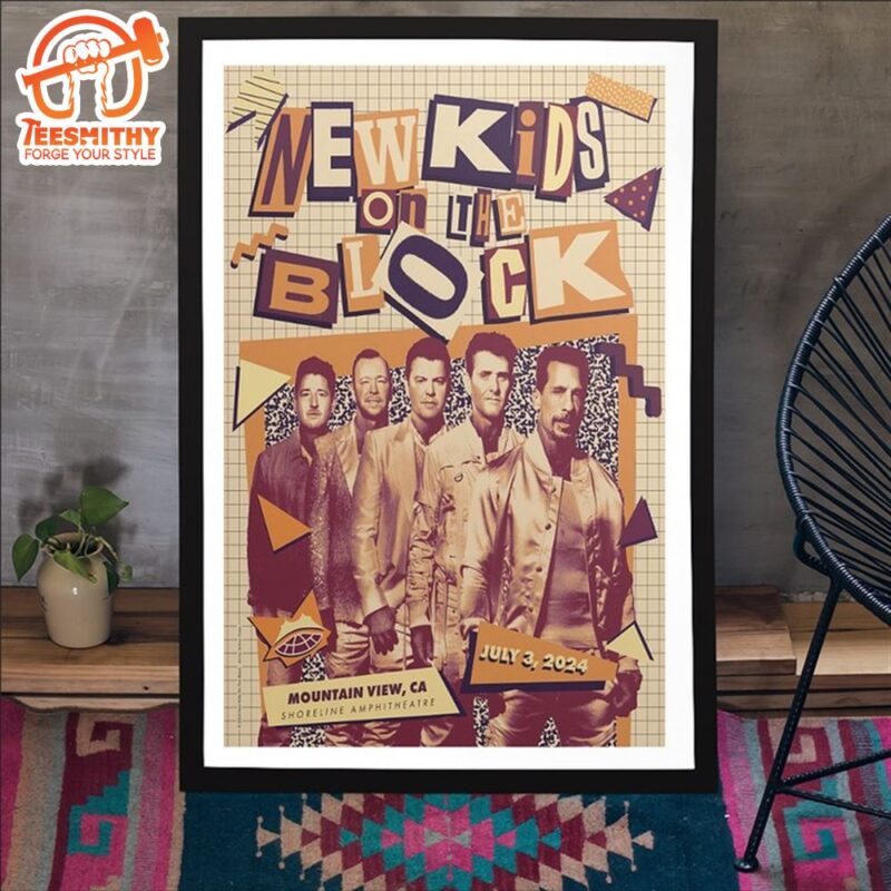 New Kids On The Block On July 3 2024 In Mountain View CA Poster Canvas