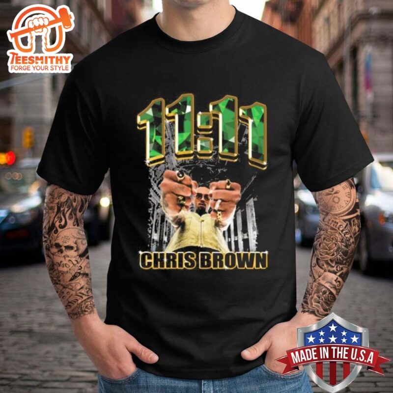 Official Chris Brown Emeralds And Gold T shirt