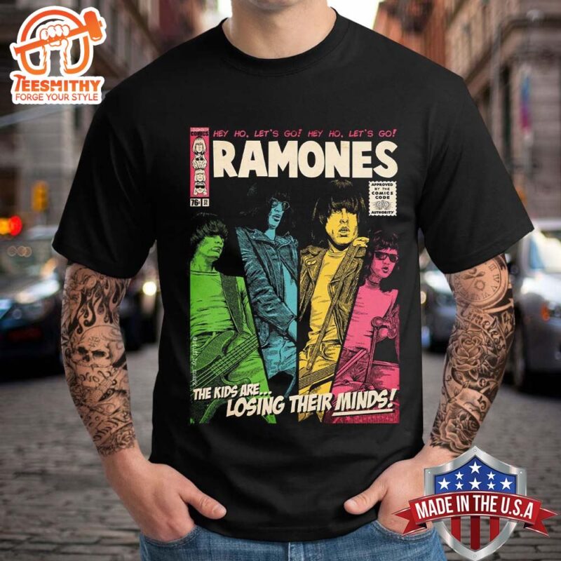 Ramones The Kids Are Losing Their Minds Hey Ho Lets Go Comic Cover Unisex T Shirt