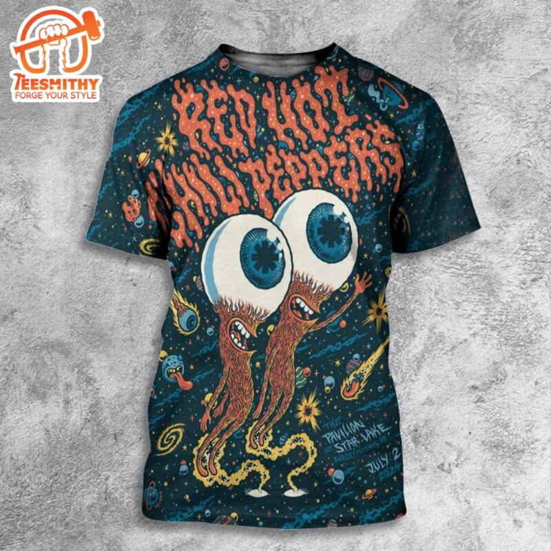 Red Hot Chili Peppers At The Pavilion At Star Lake Burgettstown PA On July 2nd 2024 3D Shirt