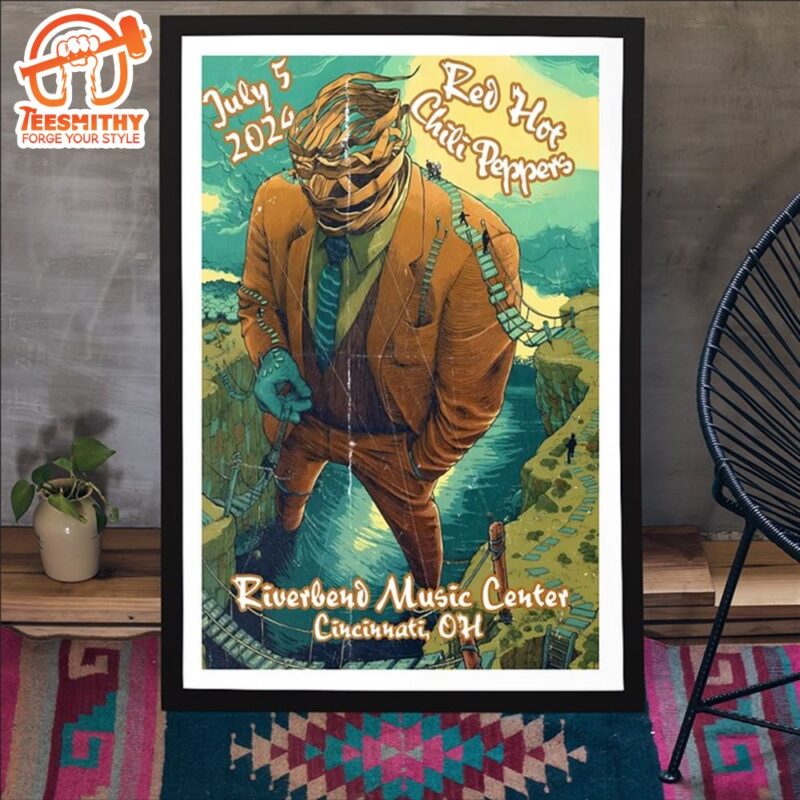 Red Hot Chili Peppers Cincinnati OH July 5 2024 Event Poster Canvas