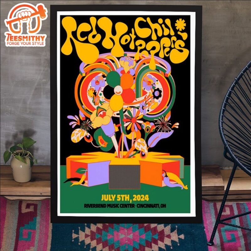 Red Hot Chili Peppers Riverbend Music Center Cincinnati OH July 5 2024 Poster Canvas