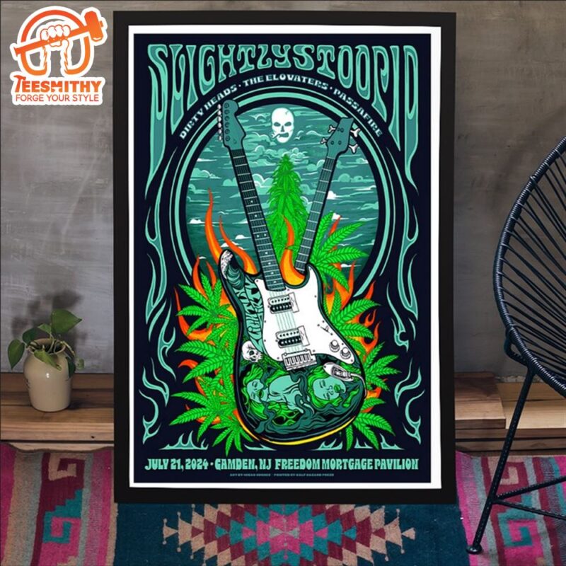 Slightly Stoopid July 21 2024 Camden NJ Poster Canvas