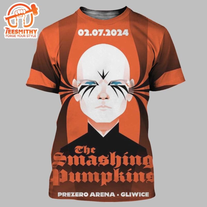 Smashing Pumpkins Concert For Show In Gliwice At Prezero Arena On July 2 2024 3D Shirt