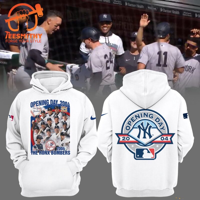 Special Opening Day 2004 Baseball New York Yankees Hoodie Shirt