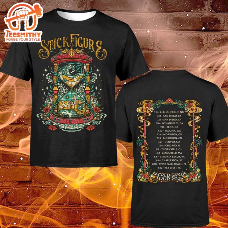 Stick Figure Sacred Sands Tour 2024 The Hourglass With Full Summer Tour Unisex T Shirt