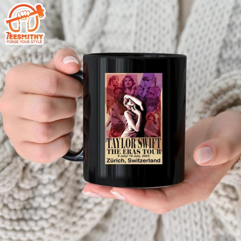 Taylor Sw The Eras Tour Poster July 9 10 2024 Zurich Switzerland Mug