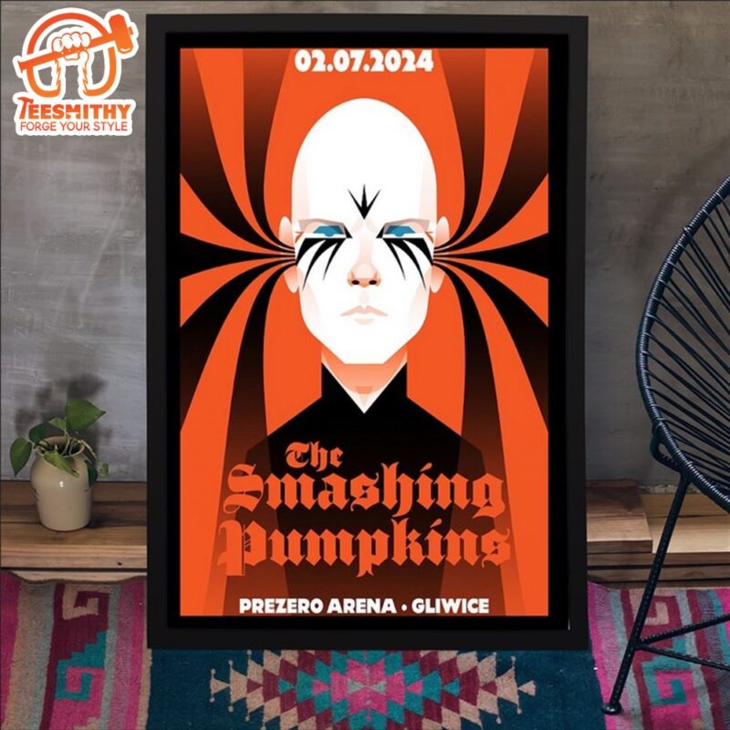 The Smashing Pumpkins July 2 2024 Gliwice Poland PreZero Arena Poster Canvas