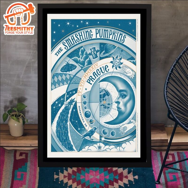 The Smashing Pumpkins Tour In Prague Czech Republic Jul 4 2024 Poster Canvas