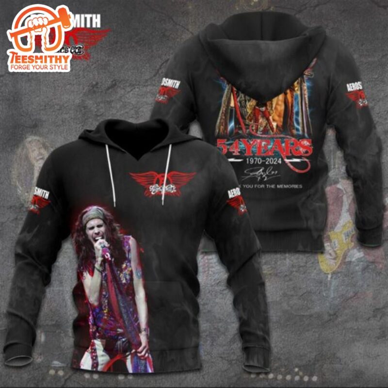Aerosmith 1970 2024 3D Apparel Hoodie