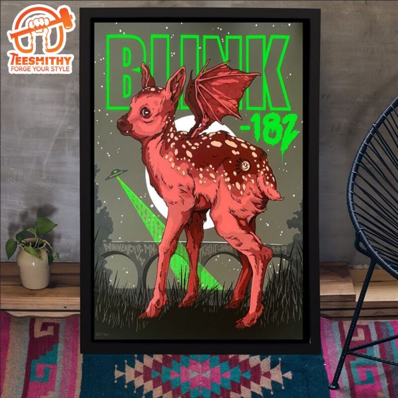 Blink 182 August 6 2024 Target Center Minneapolis MN Poster Canvas