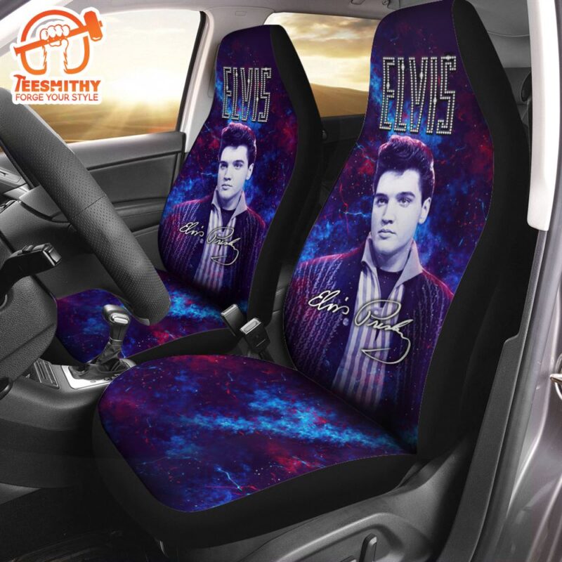 Elvis Pink Classic Car 2PCS Car Seat Cover