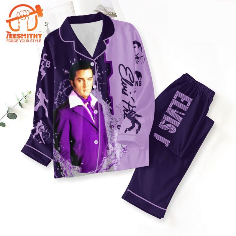Elvis Presley Pajamas Set For Fan Gifts Christmas 3 Elvis Presley Pajamas Set For Fan Gifts Christmas 1