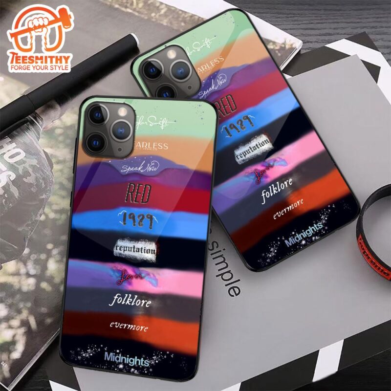 Taylor Swift Speak Now Folklore 1989 Album Collage Phone Case