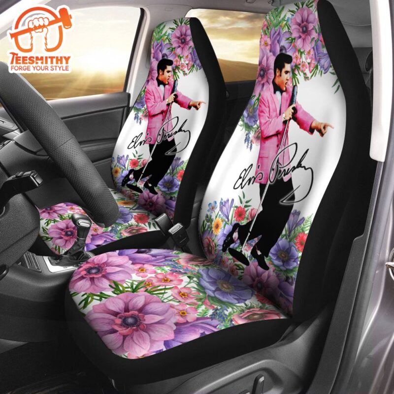 The King of Rock N Roll Elvis Presley 2PCS Car Seat Cover