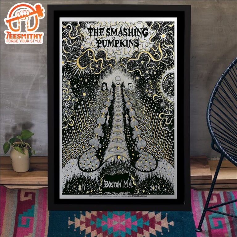 Tour Poster The Smashing Pumpkins In Boston MA On August 7 2024 tour-poster-the-smashing-pumpkins-in-boston-ma-on-august-7-2024