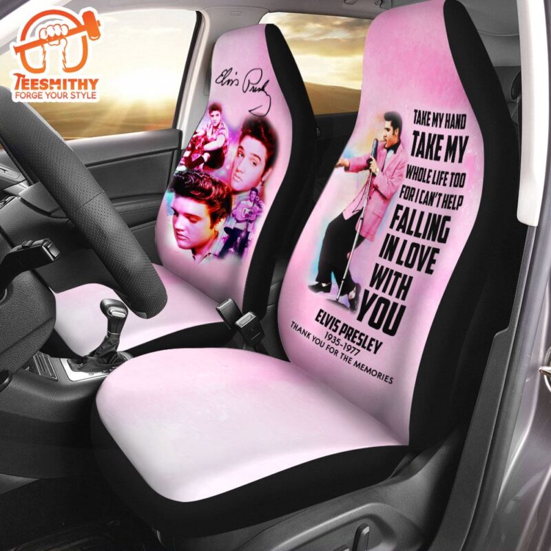 Vintage 90s Elvis Presley 2PCS Car Seat Cover