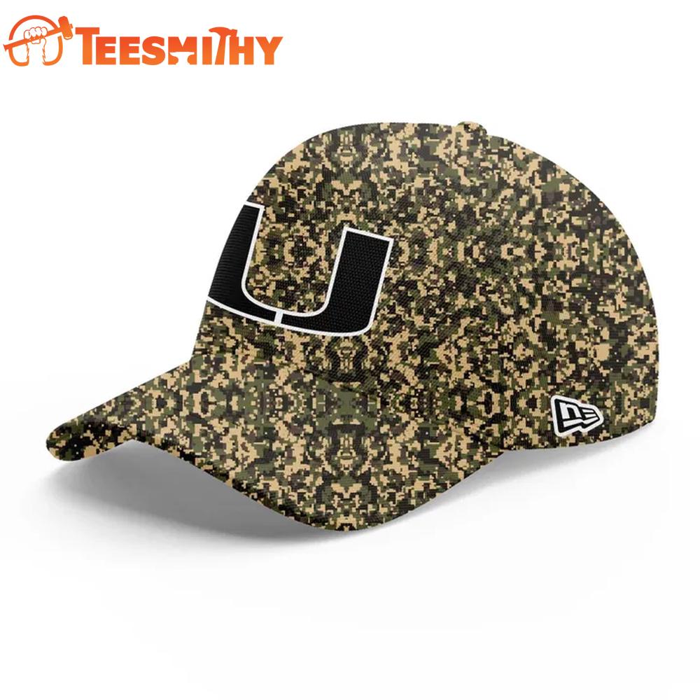 2025 Military Appreciation Miami Hurricanes Football Cap Hats
