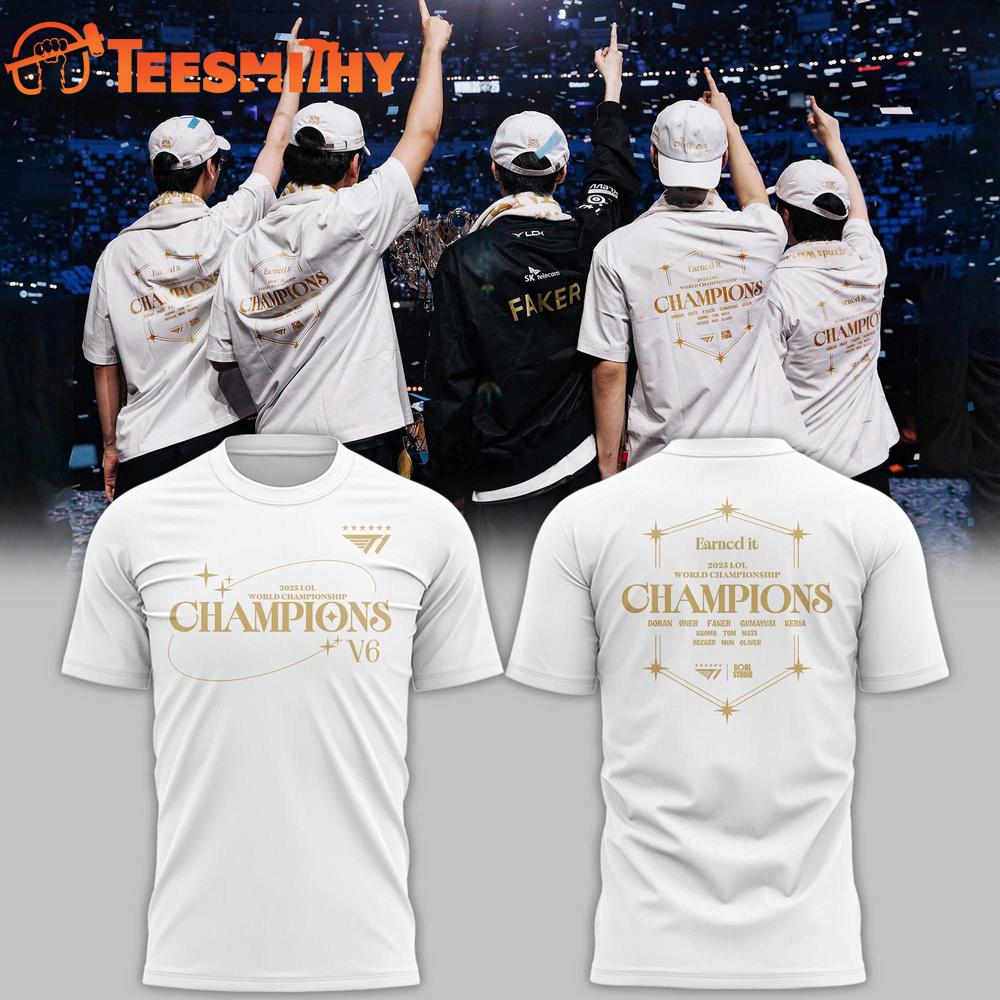 Back-To- Back-To- Back World Champions 2025 T1 T Shirt