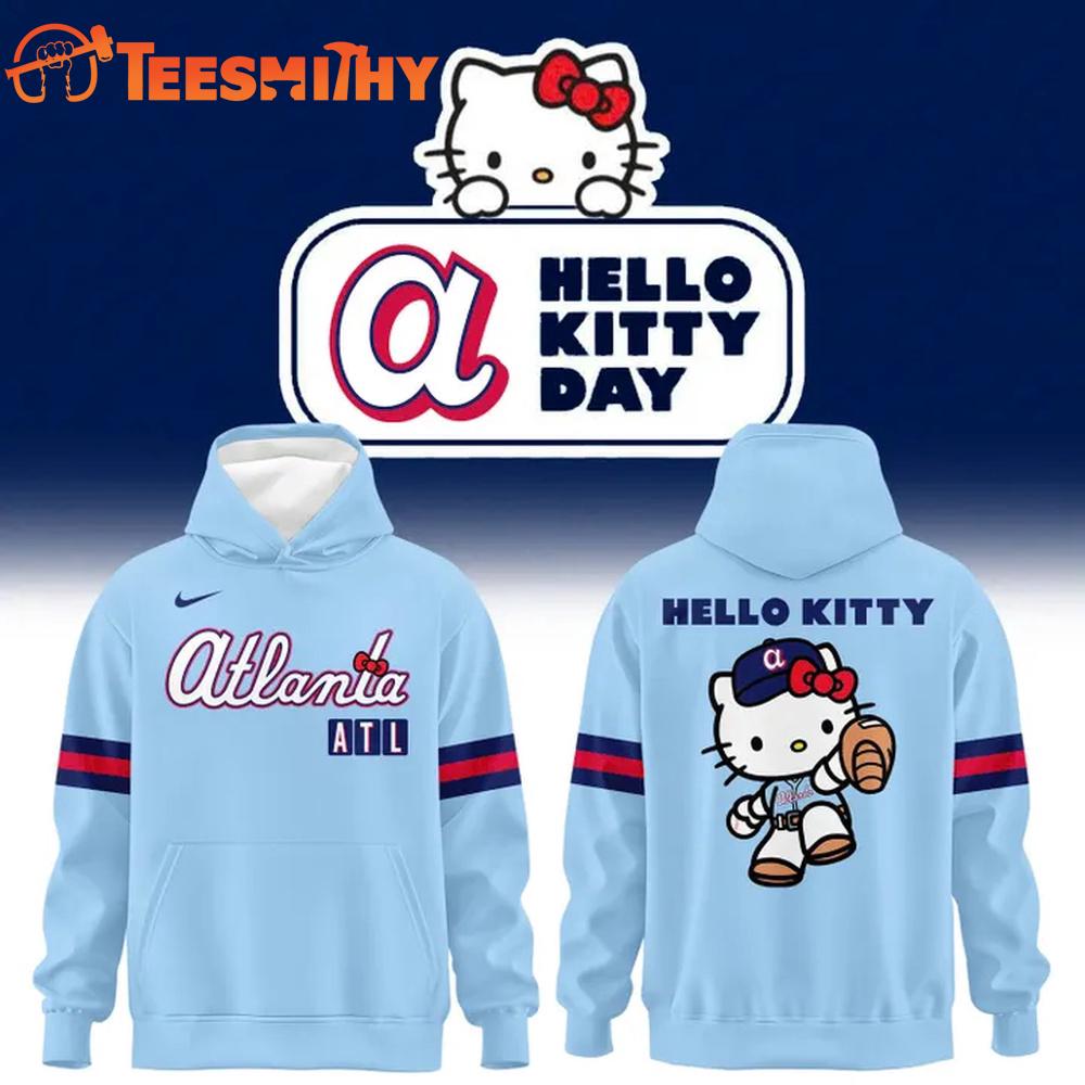 2026 Atlanta Braves x Hello Kitty City Connect Hoodie Shirt