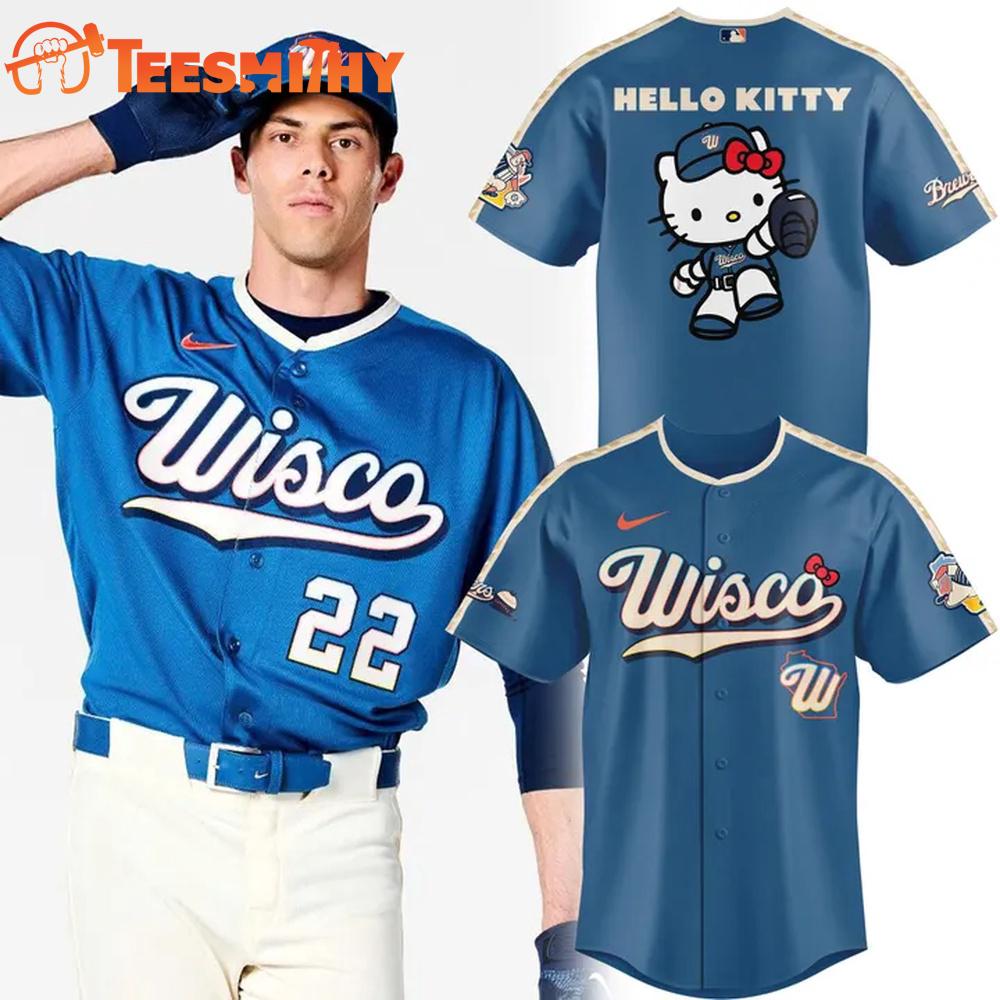 2026 Milwaukee Brewers x Hello Kitty City Connect Baseball Jersey