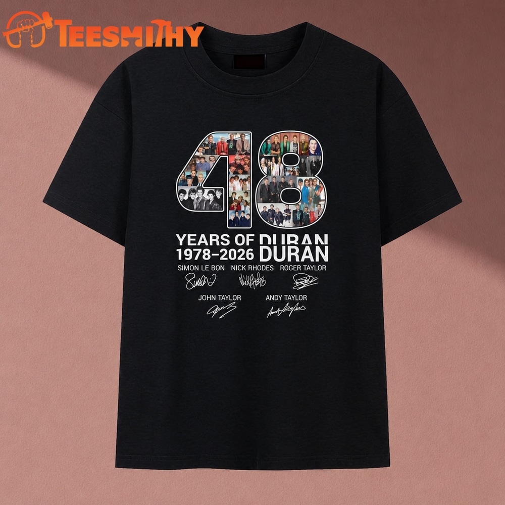 48 Years Of Duran Duran 1978 2026 Band Signatures Graphic T Shirt