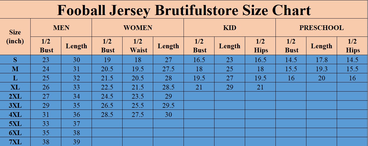 Size Football Jersey