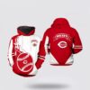 MLB Cincinnati Reds 3D Hoodie Skull For Fans MLB