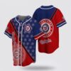 MLB Texas Rangers Baseball Jersey With US Flag For Fans Jersey