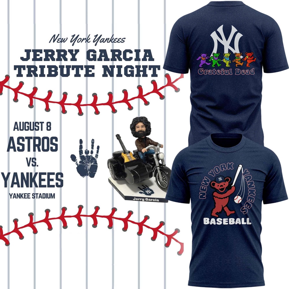 New York Yankees Grateful Dead Yankees Stadium 2025 T Shirt