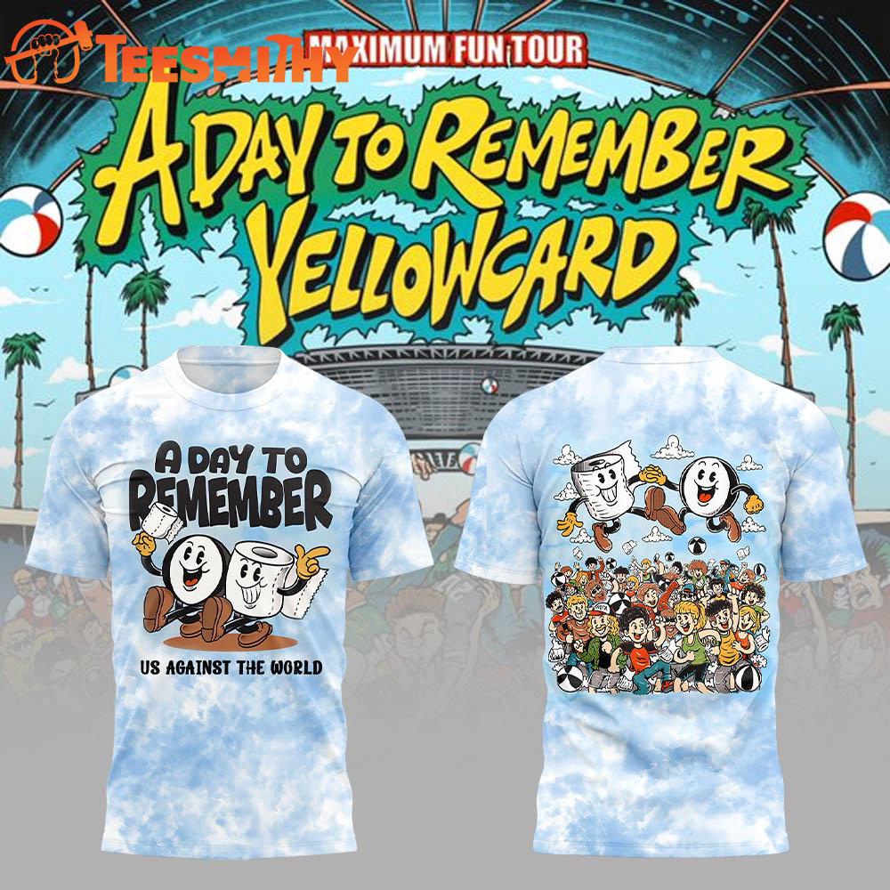 A Day To Remember Maximum Fun Tour 2025 3D Shirt