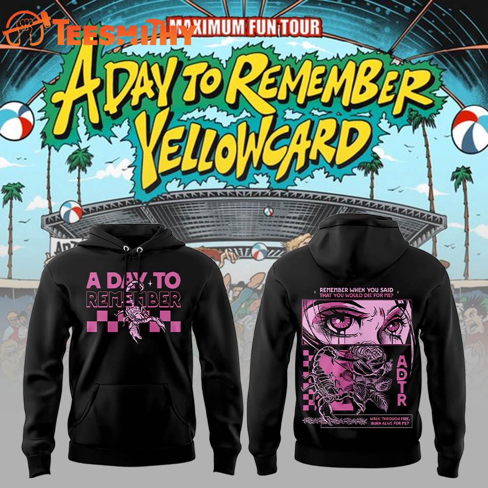 A Day To Remember Maximum Fun Tour 2025 Limited Edition Hoodie