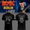ACDC 2025 PWR Up Tour Madrid Concert Black T Shirt