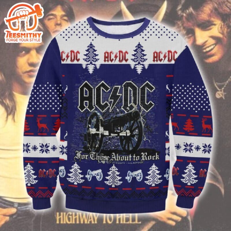 ACDC 3D Ugly Sweater Christmas For Fans