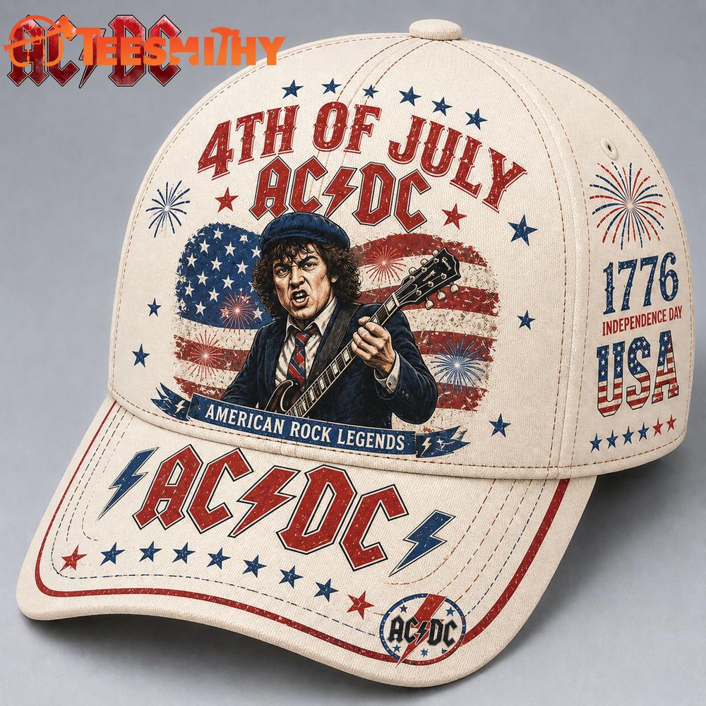 ACDC Band 4th of July American Legend Baseball Cap