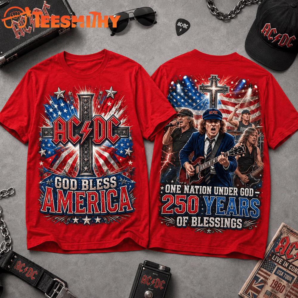 ACDC Band God Bless America 3D Shirt