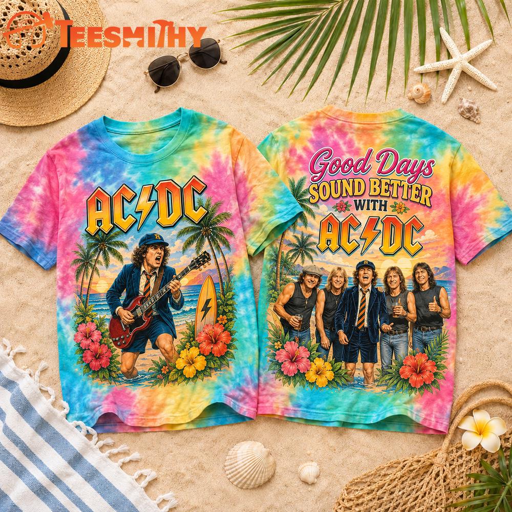 ACDC Band Good Days Summer Vibes 3D Shirt