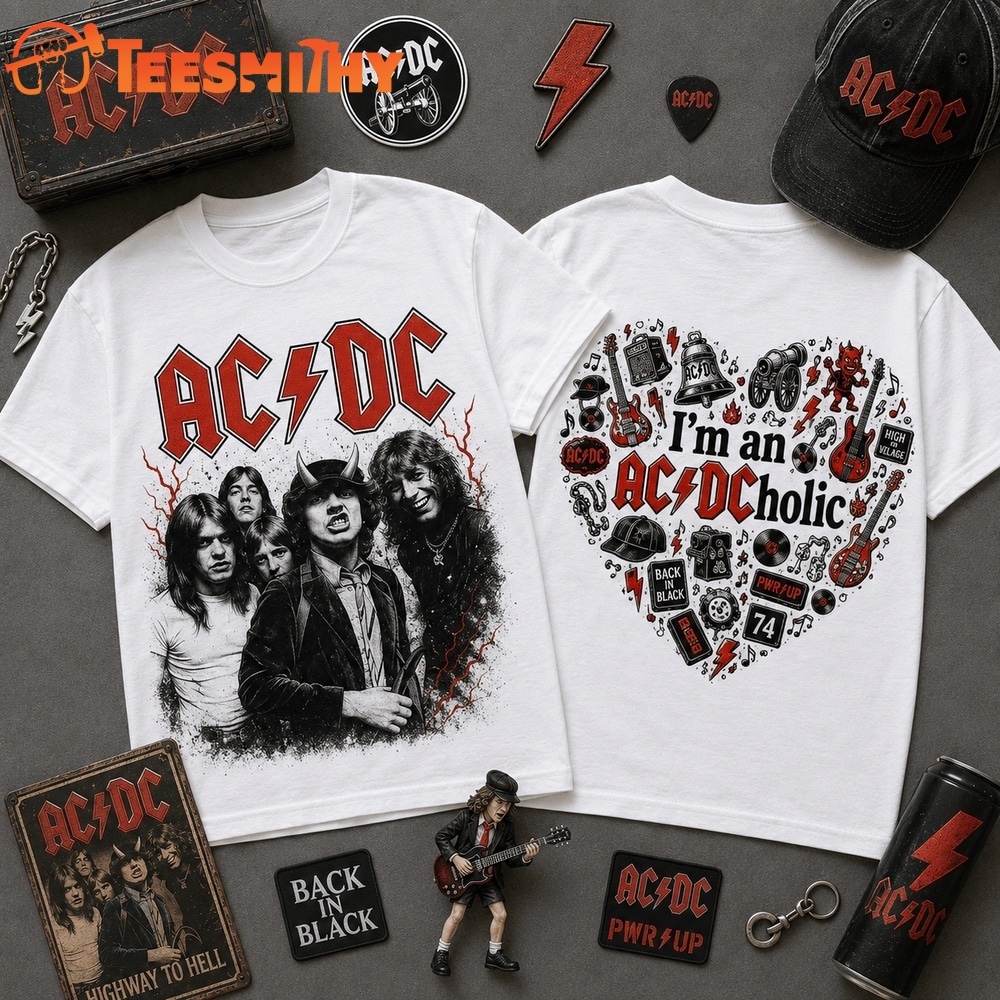 ACDC Classic Rock Band Graphic Shirt