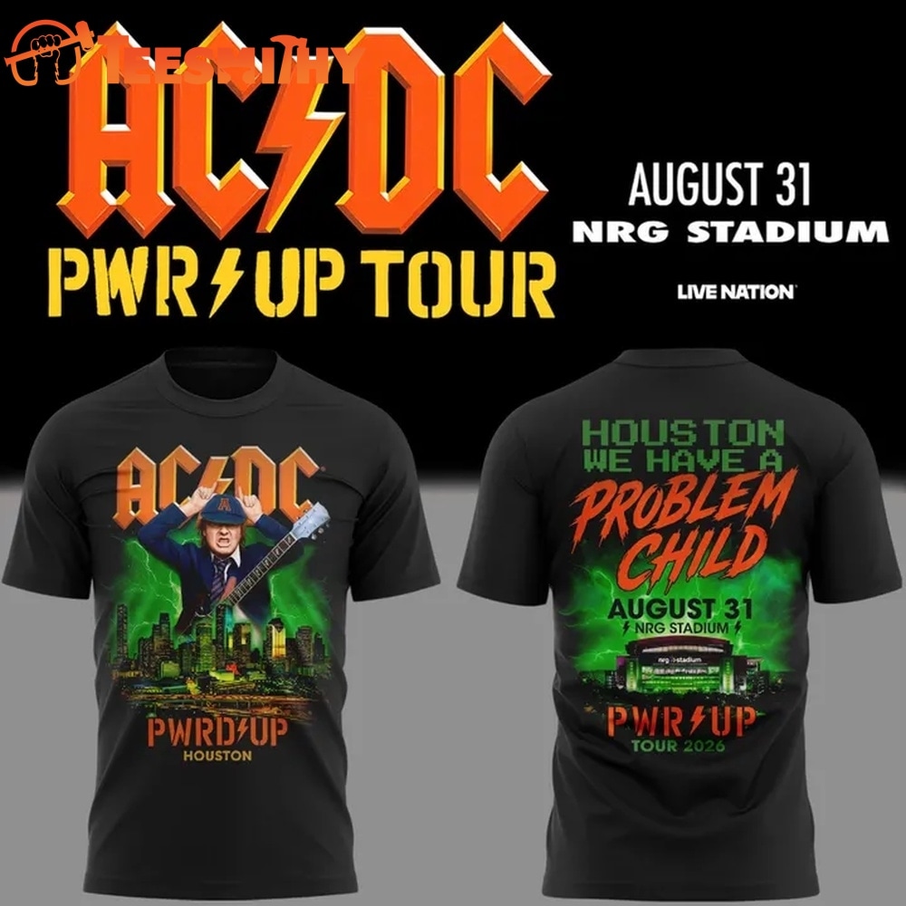 ACDC Exclusive Houston Event Power Up Tour 2026 T Shirt