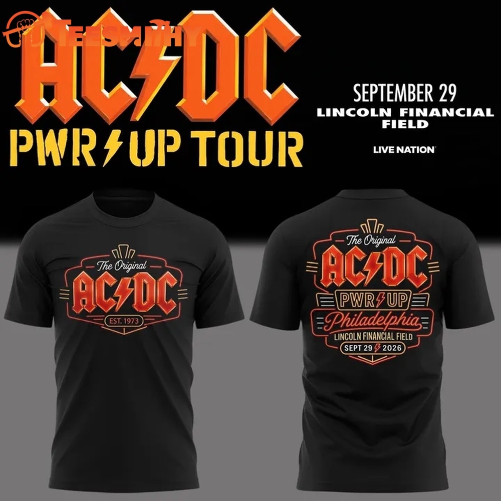 ACDC Exclusive Philadelphia Event Shirt, POWER UP TOUR 2026 T Shirt