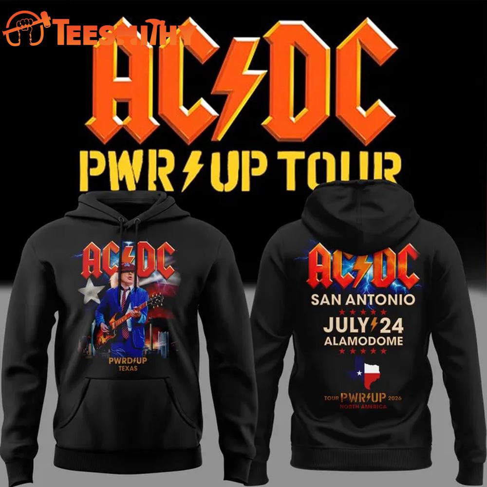ACDC Exclusive San Antonio TX Event Power Up Tour 2026 At Alamodome Hoodie