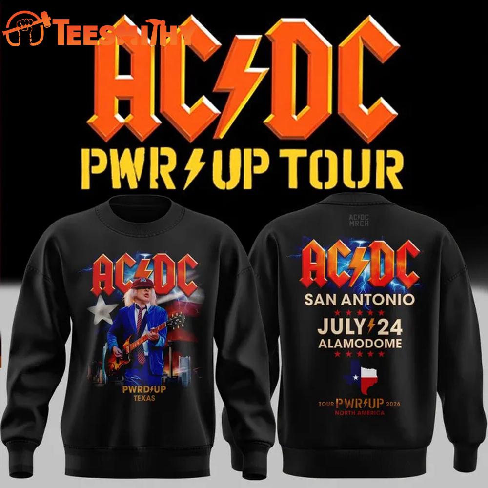 ACDC Exclusive San Antonio TX Event Power Up Tour 2026 At Alamodome Sweatshirt