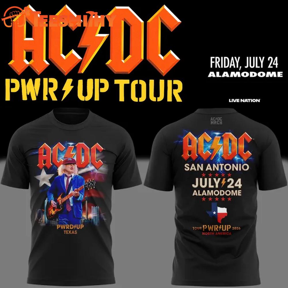 ACDC Exclusive San Antonio TX Event Shirt, Power Up Tour 2026 At Alamodome T-Shirt
