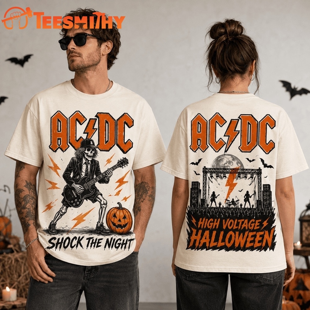 ACDC High Voltage Halloween Rock 3D Shirt