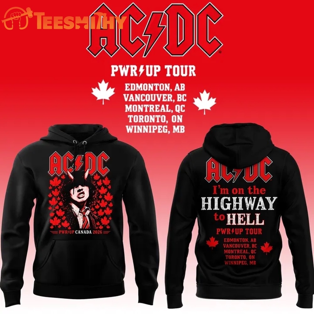 ACDC Highway to Hell PWR UP Tour Canada 2026 Limited Edition Hoodie