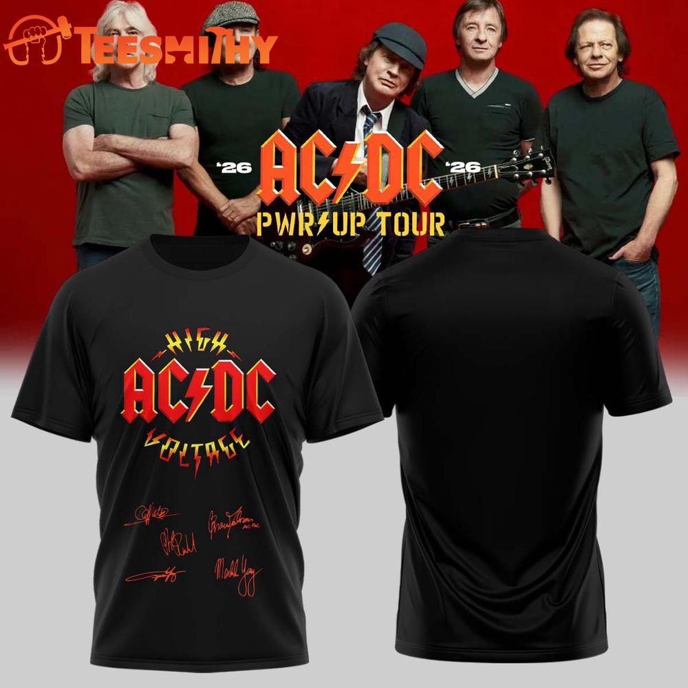 ACDC Power Up Tour 2026 Limited Edition Signature T Shirt